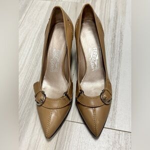 Salvatore Ferragamo Women's Brown Leather Heels